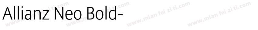 Allianz Neo Bold字体转换